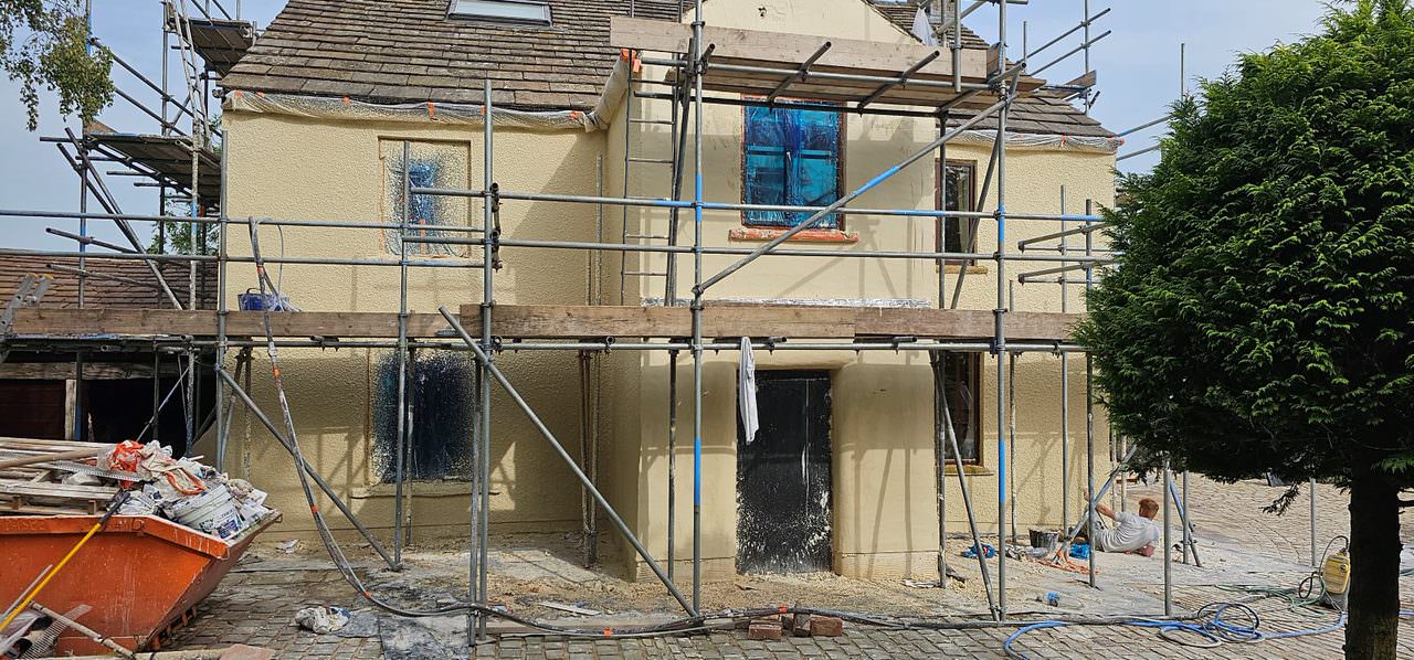 Preston exterior render replacement and preparation project
