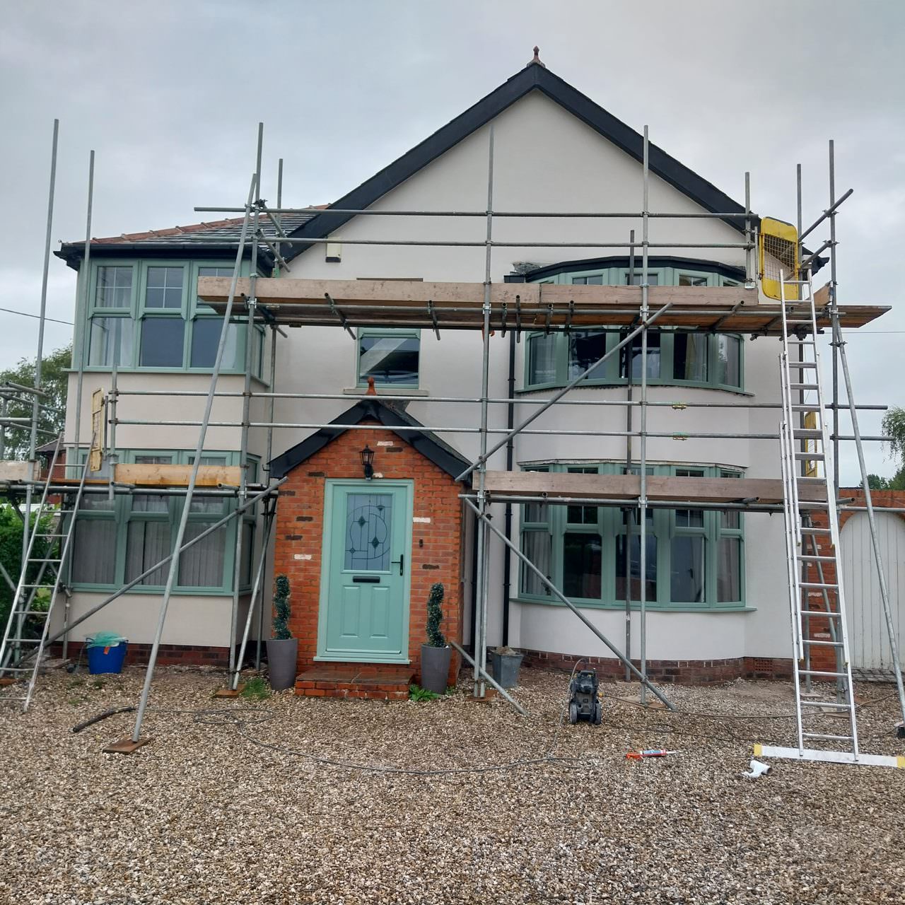 Finished render elevation near Preston